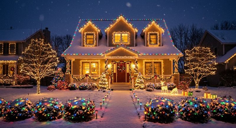 Christmas Lights Installation in Overland Park, KS
