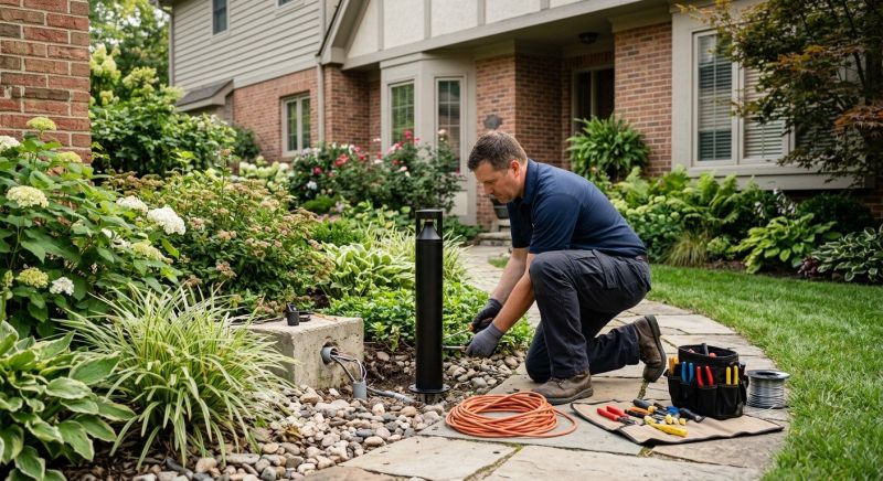 Fence Lighting Installation in Kansas City, MO