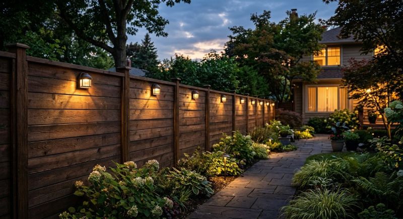 Fence Lighting Installation in Denver County, CO