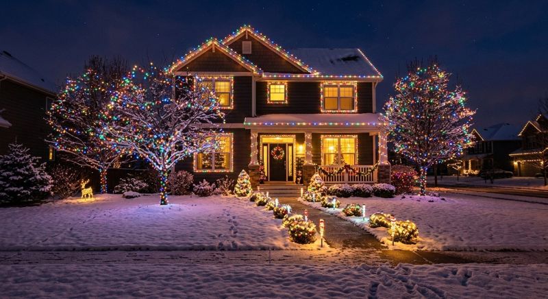 Holiday Lights Installation in Overland Park, KS