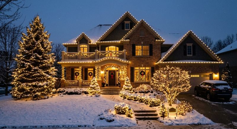 Xmas Lights Installation in Alpharetta, GA